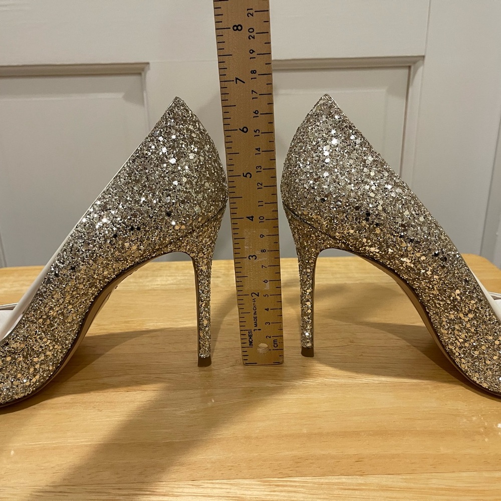 NWT Sophia Webster Champagne Glitter Go to Glam Shoe - Picture 6 of 6